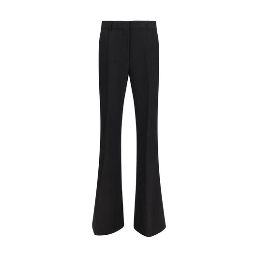 Max Mara Black Viscose Flared Pants Max Mara