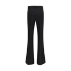 Max Mara Black Viscose Flared Pants Max Mara