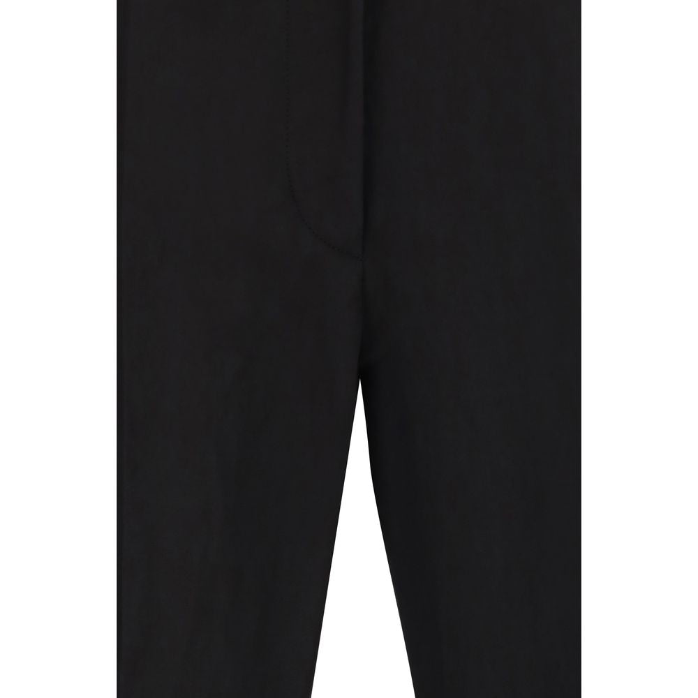 Max Mara Black Viscose Flared Pants Max Mara