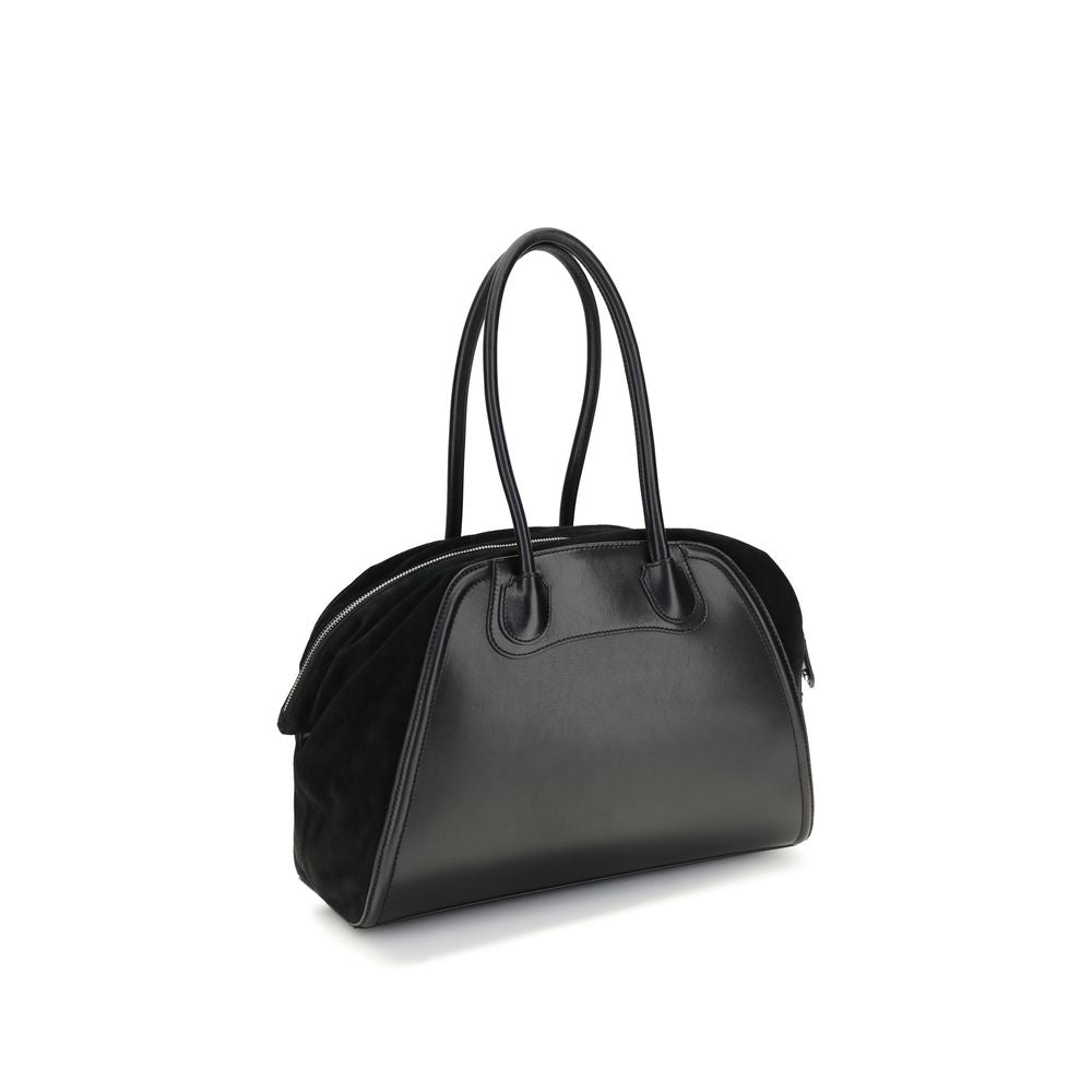 Vivienne Westwood Black Calf Leather Bos Taurus Shoulder Bag Vivienne Westwood