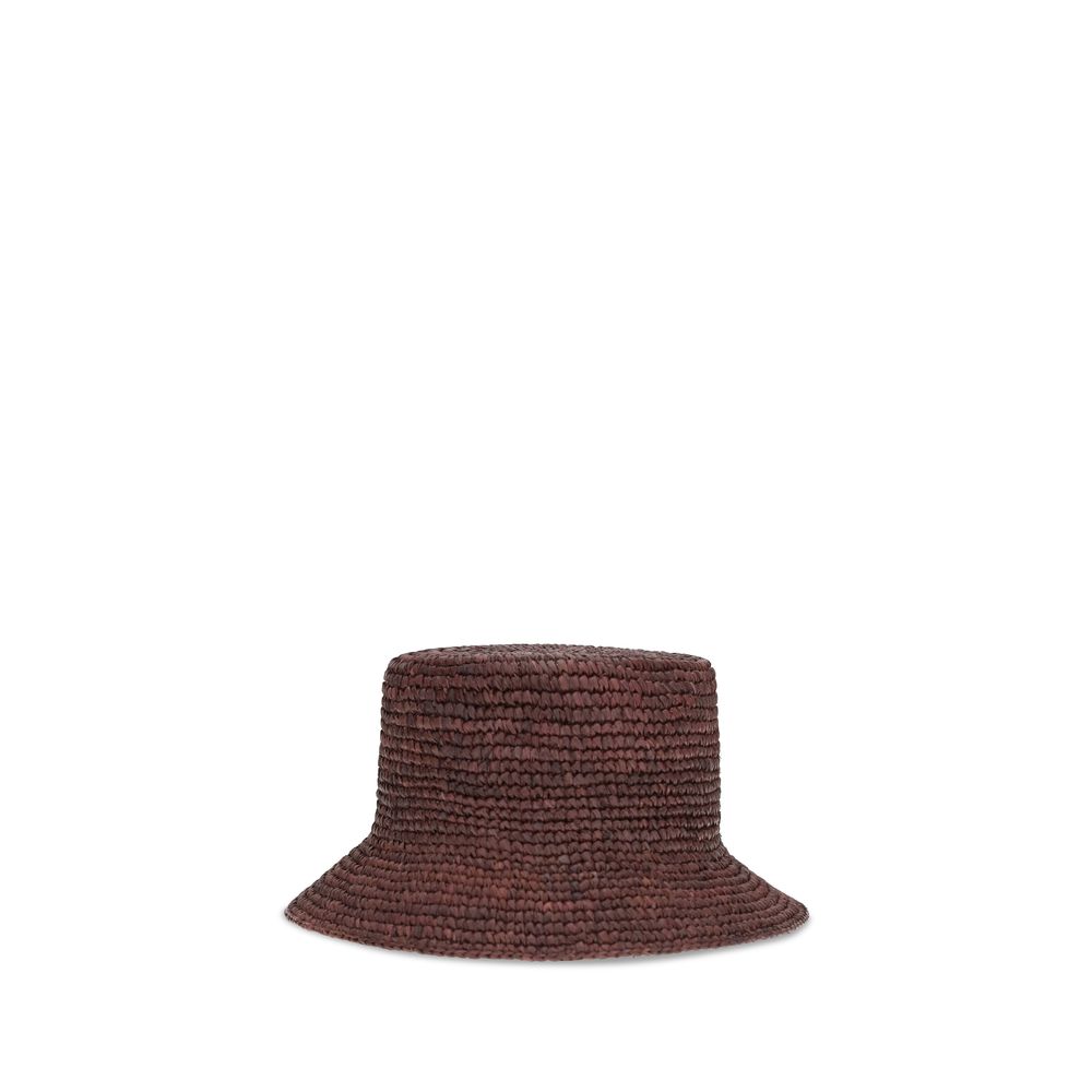 Vivienne Westwood Brown Raffia Bucket Hat Vivienne Westwood