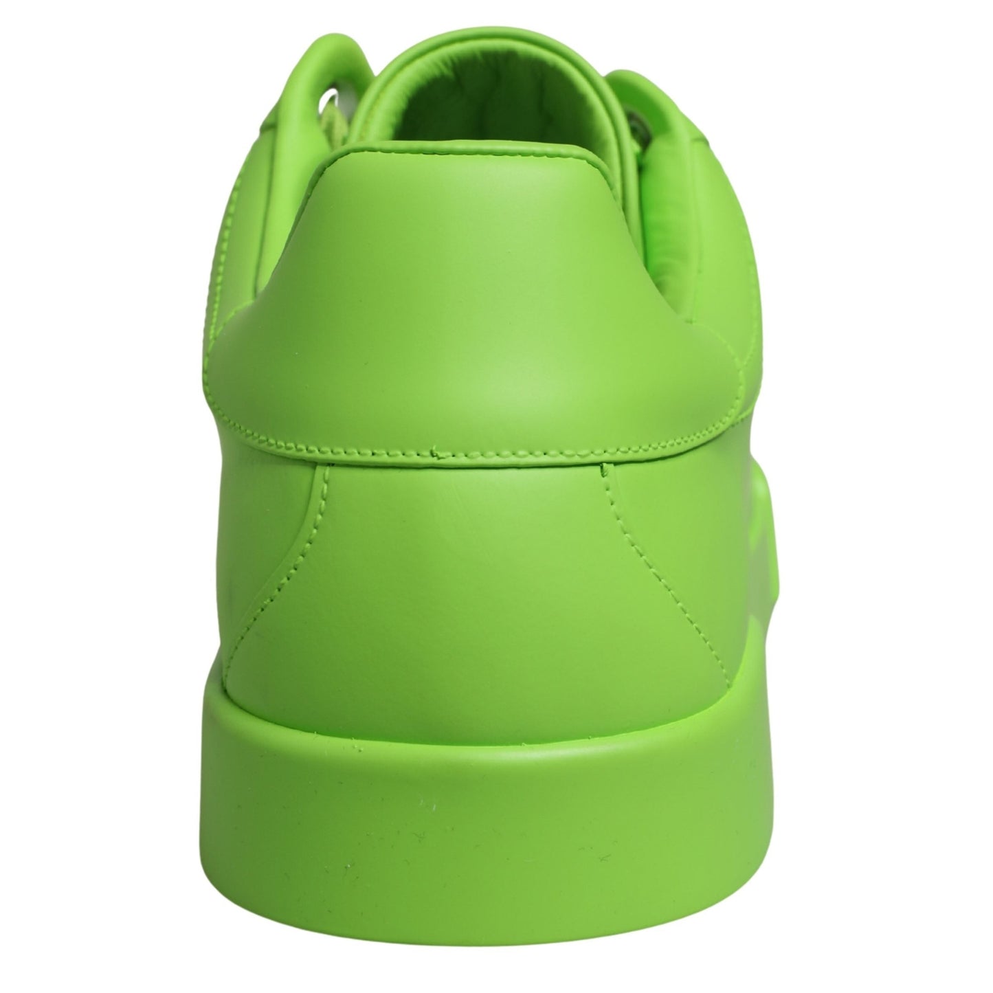 Dolce & Gabbana Green Leather Portofino Low Top Sneakers Shoes Dolce & Gabbana