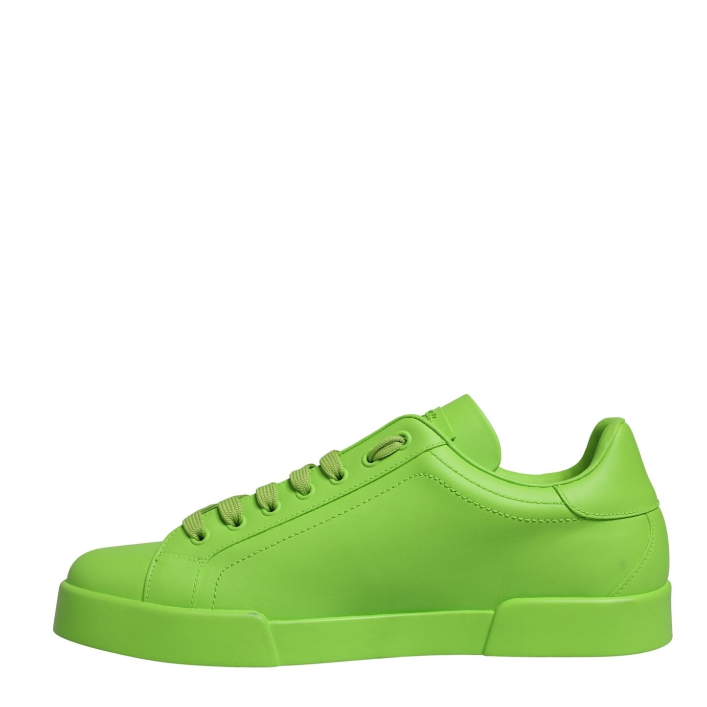 Dolce & Gabbana Green Leather Portofino Low Top Sneakers Shoes Dolce & Gabbana