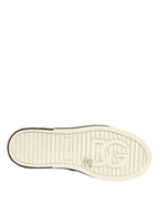 Dolce & Gabbana Black Quilted Slip On Low Top Sneakers Shoes