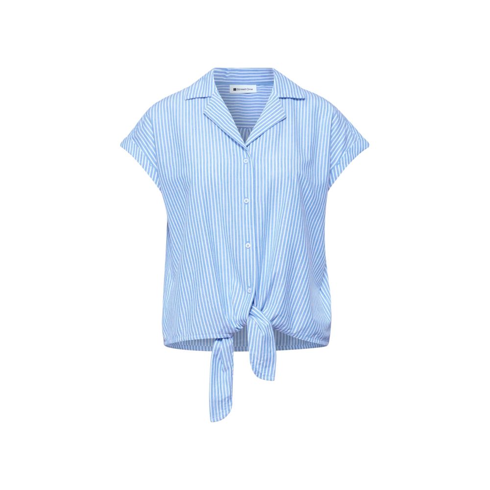 Street One Blue Cotton Shortsleeve Shirt Street One
