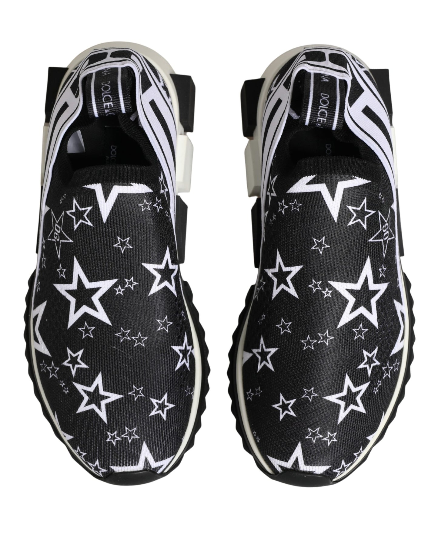 Dolce & Gabbana Black Stars Logo SORRENTO Sneakers Shoes Dolce & Gabbana