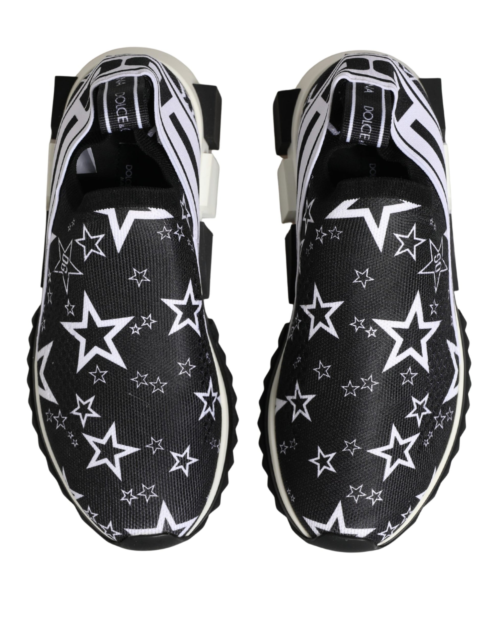 Dolce & Gabbana Black Stars Logo SORRENTO Sneakers Shoes Dolce & Gabbana