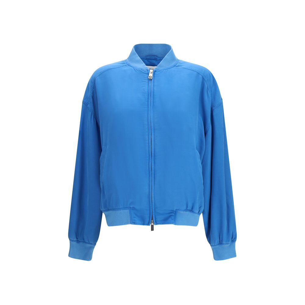 Versace Blue Silk Clothing Versace