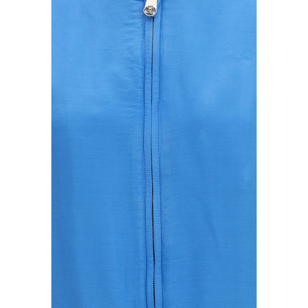 Versace Blue Silk Clothing Versace