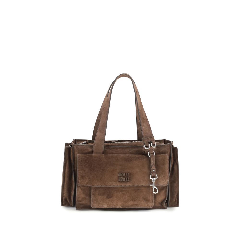 Miu Miu Brown Calf Leather Bos Taurus Shoulder Bag Miu Miu