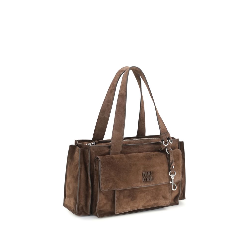 Miu Miu Brown Calf Leather Bos Taurus Shoulder Bag Miu Miu
