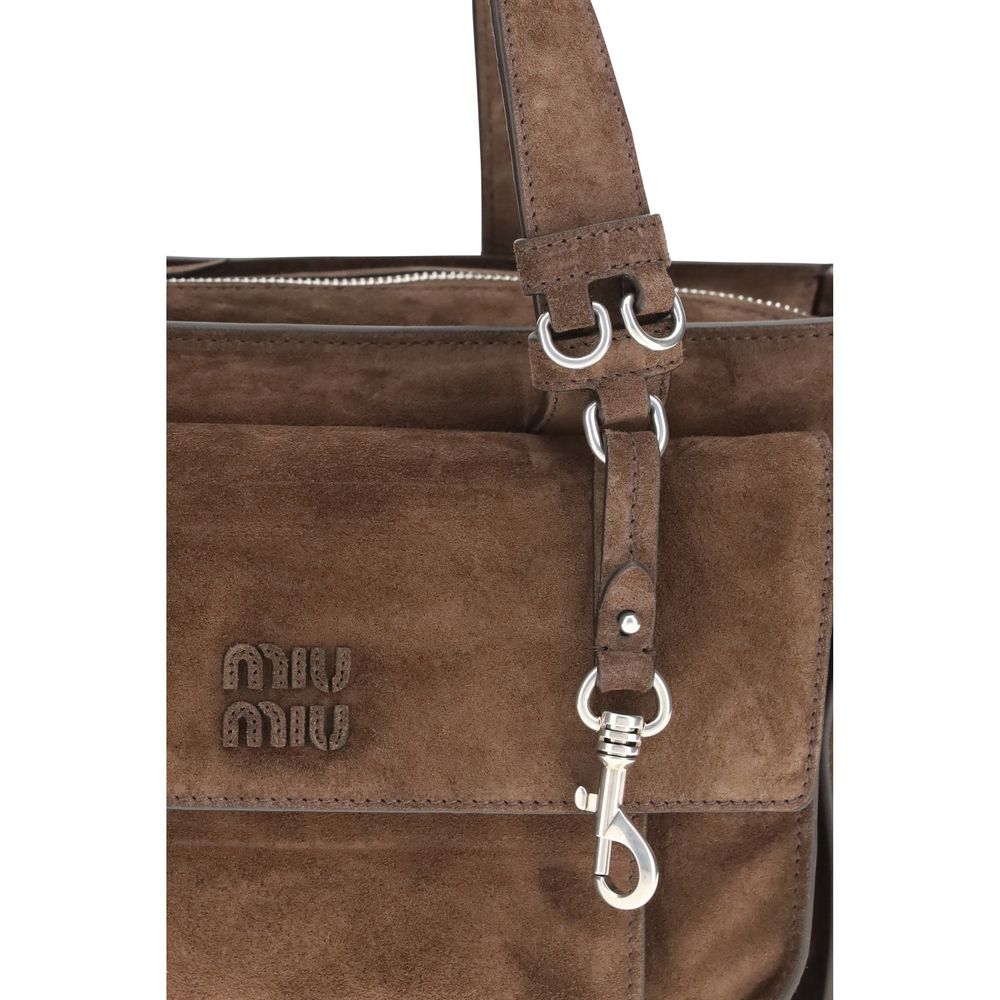 Miu Miu Brown Calf Leather Bos Taurus Shoulder Bag Miu Miu