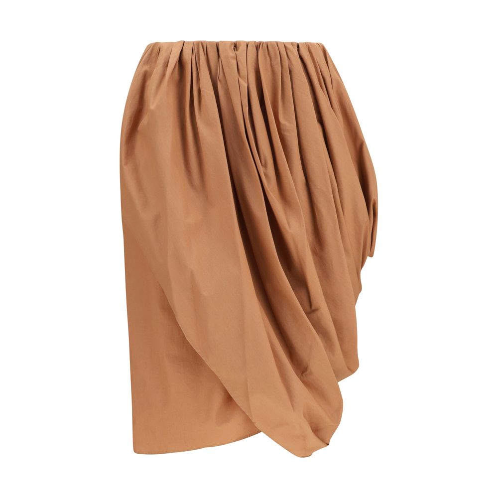 Chloé Beige Cotton Midi Skirt Chloé