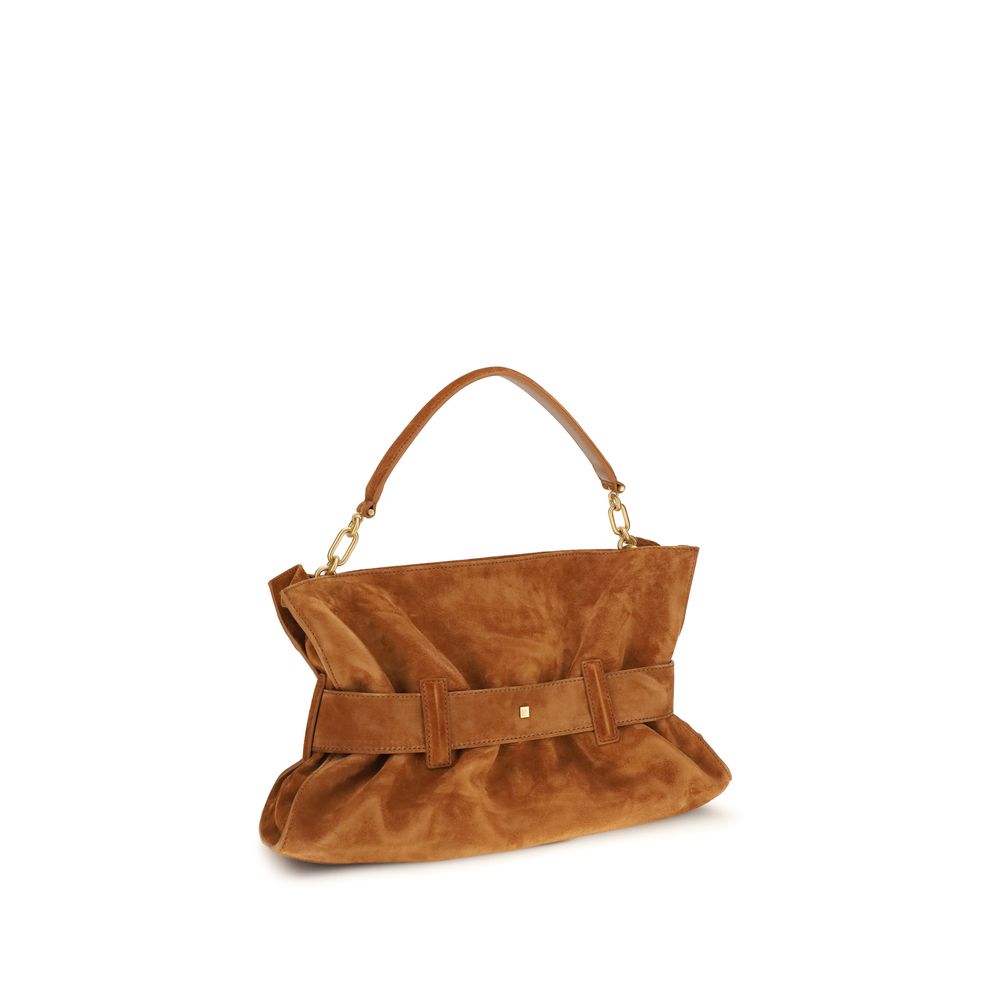 Balmain Brown Calf Leather Bos Taurus Handbag Balmain