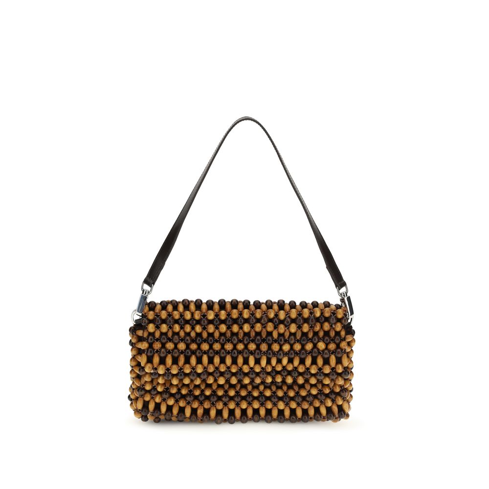 Staud Brown Wood Shoulder Bag Staud