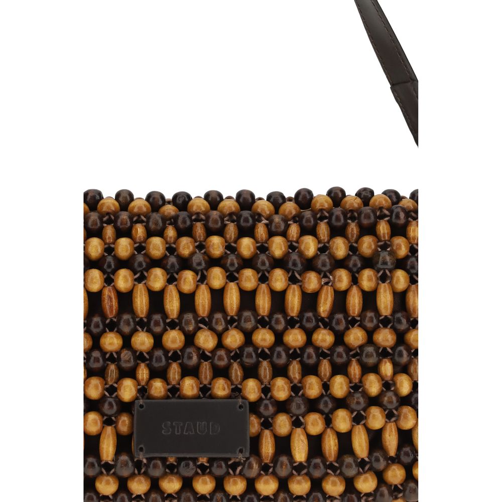 Staud Brown Wood Shoulder Bag Staud