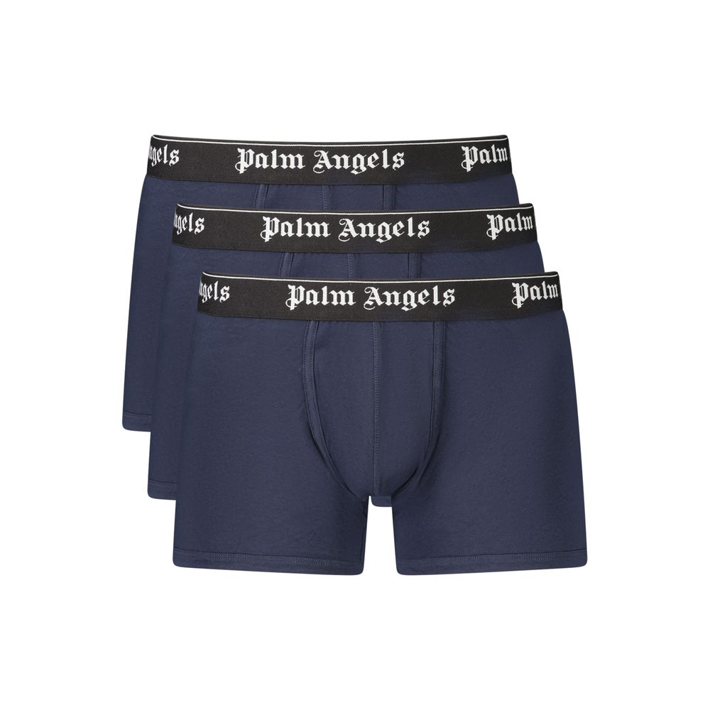 Palm Angels Blue Cotton Men's Boxer Palm Angels