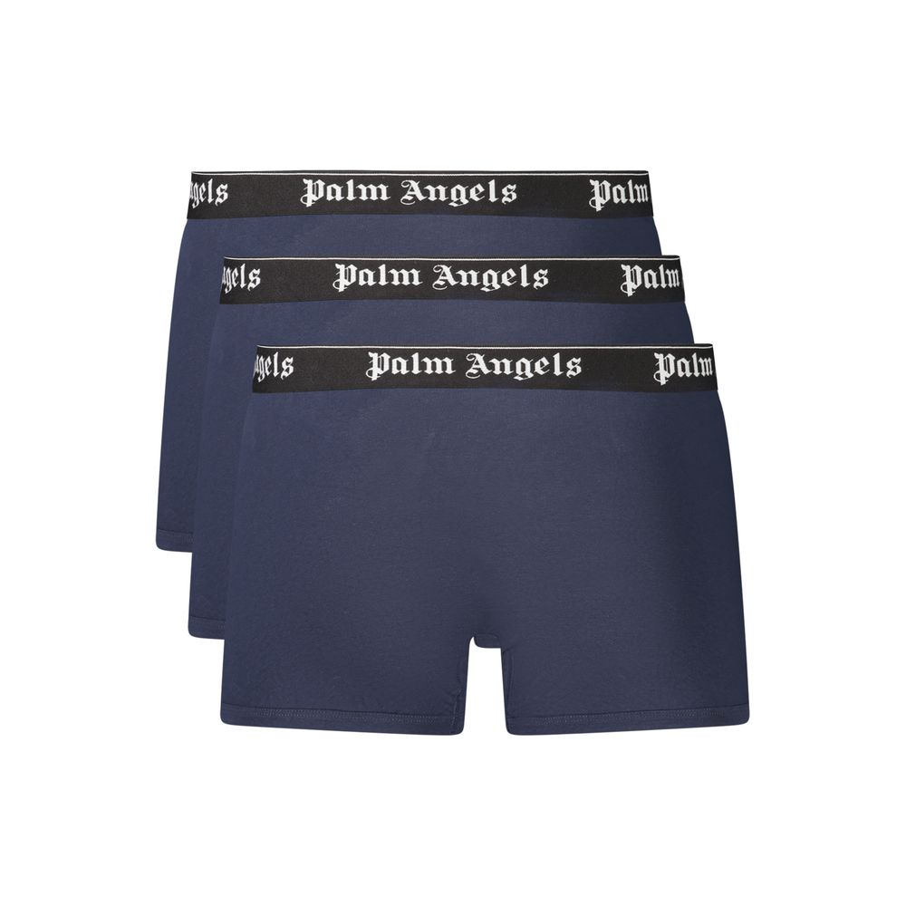 Palm Angels Blue Cotton Men's Boxer Palm Angels