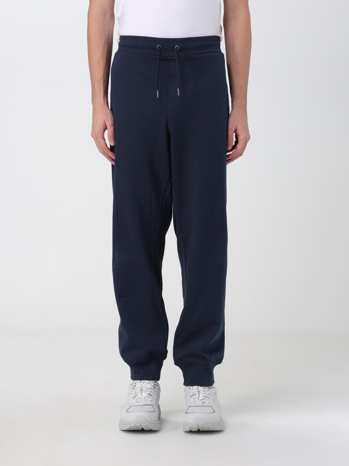 Armani Exchange Blue Cotton Joggers Workout Pants Armani Exchange