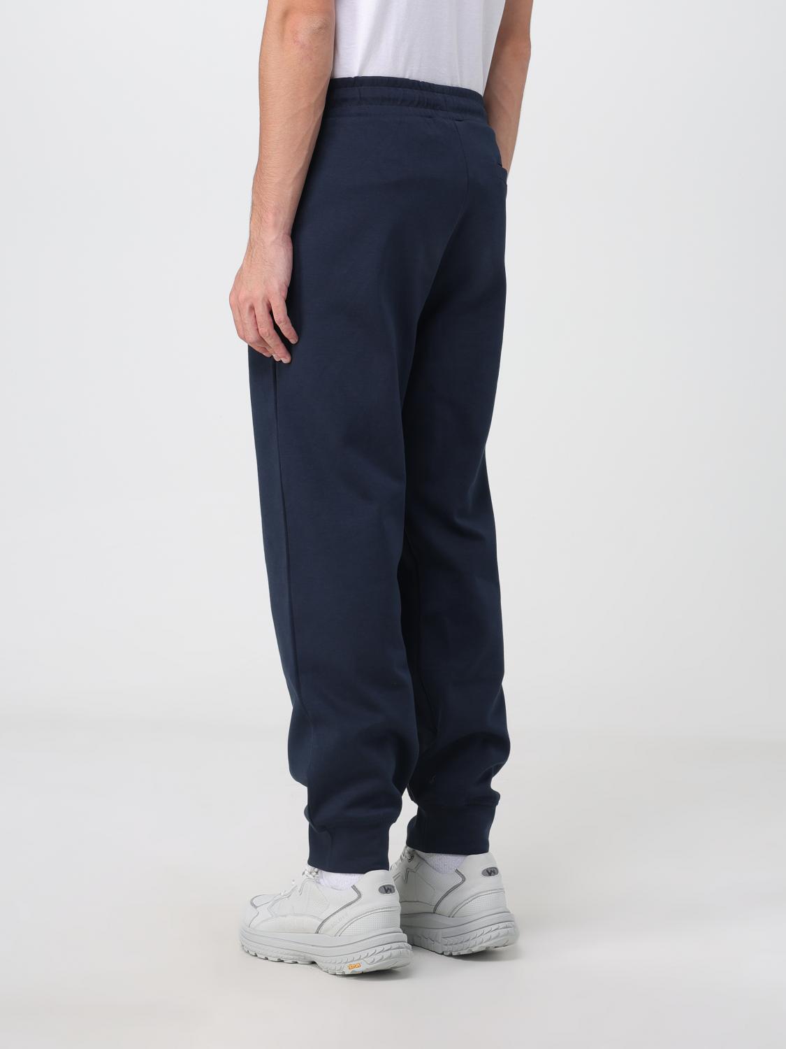 Armani Exchange Blue Cotton Joggers Workout Pants Armani Exchange