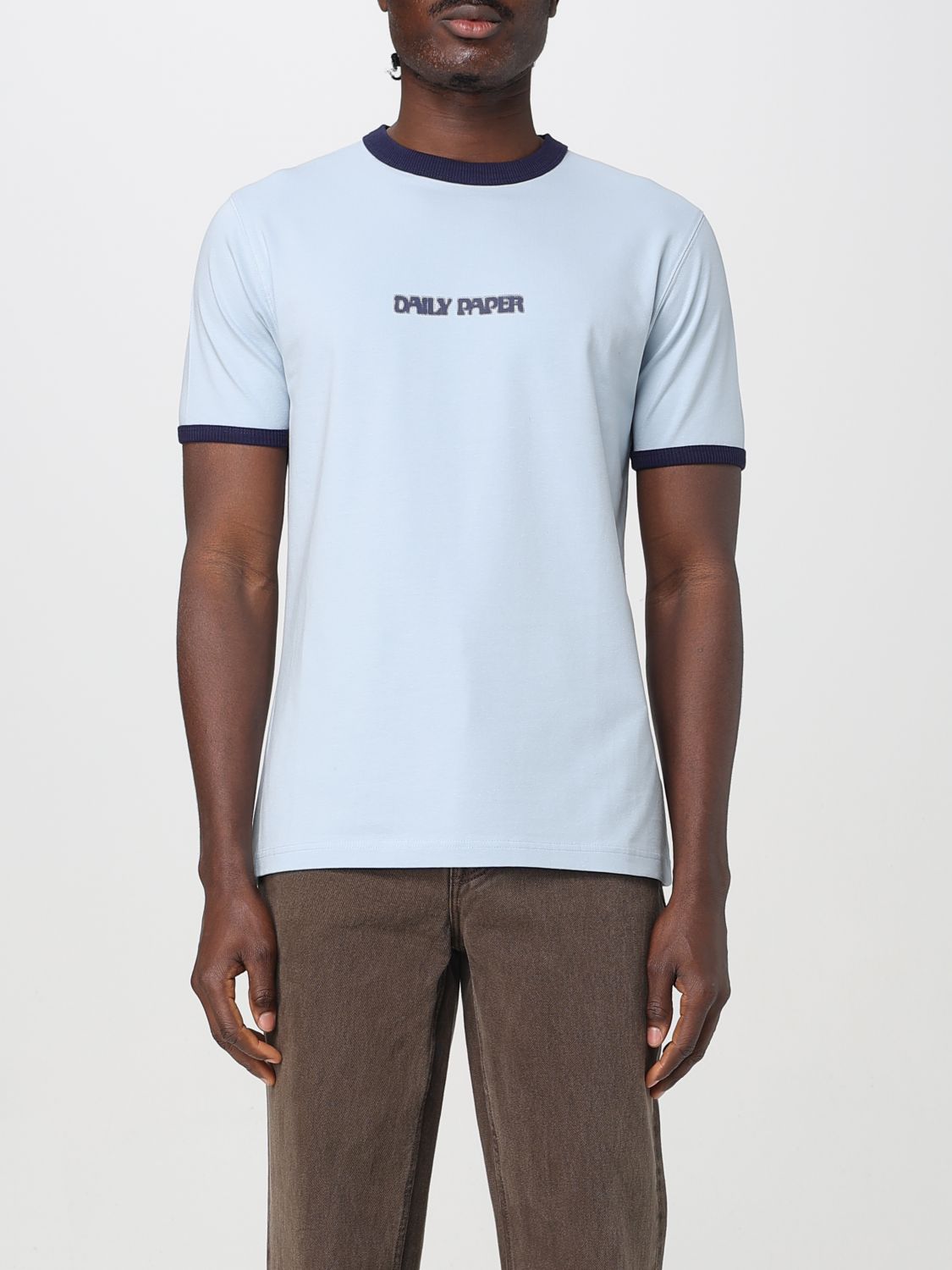 Daily Paper Blue Cotton T-Shirt Daily Paper