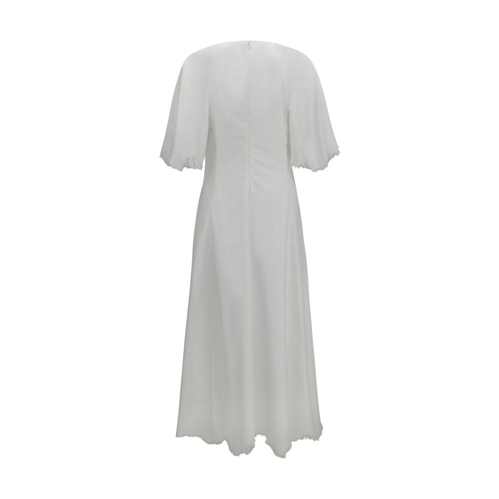 Gabriela Hearst White Cotton Casual Dress Gabriela Hearst
