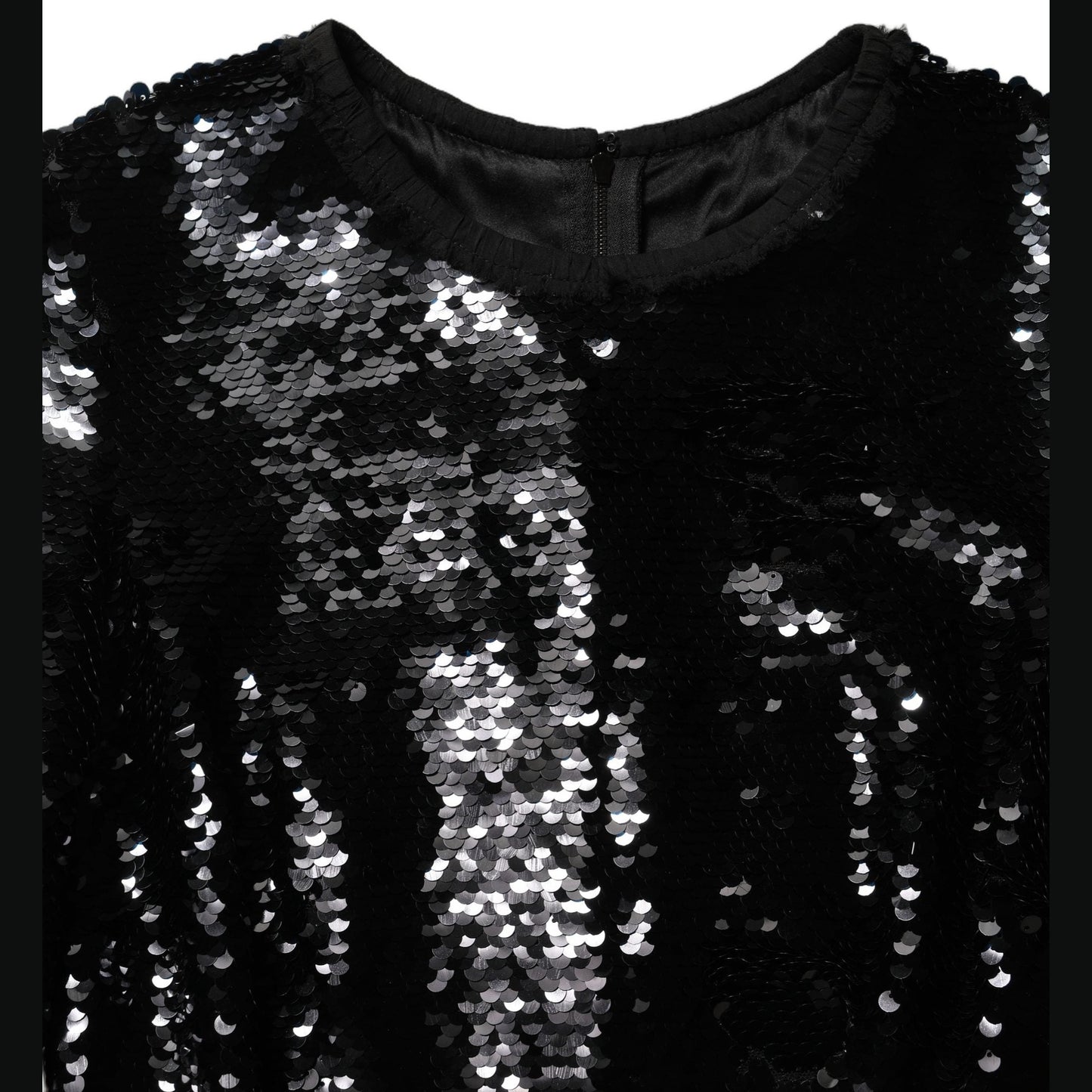 Dolce & Gabbana Black Bodycon Mermaid Sequinned Gown Dress