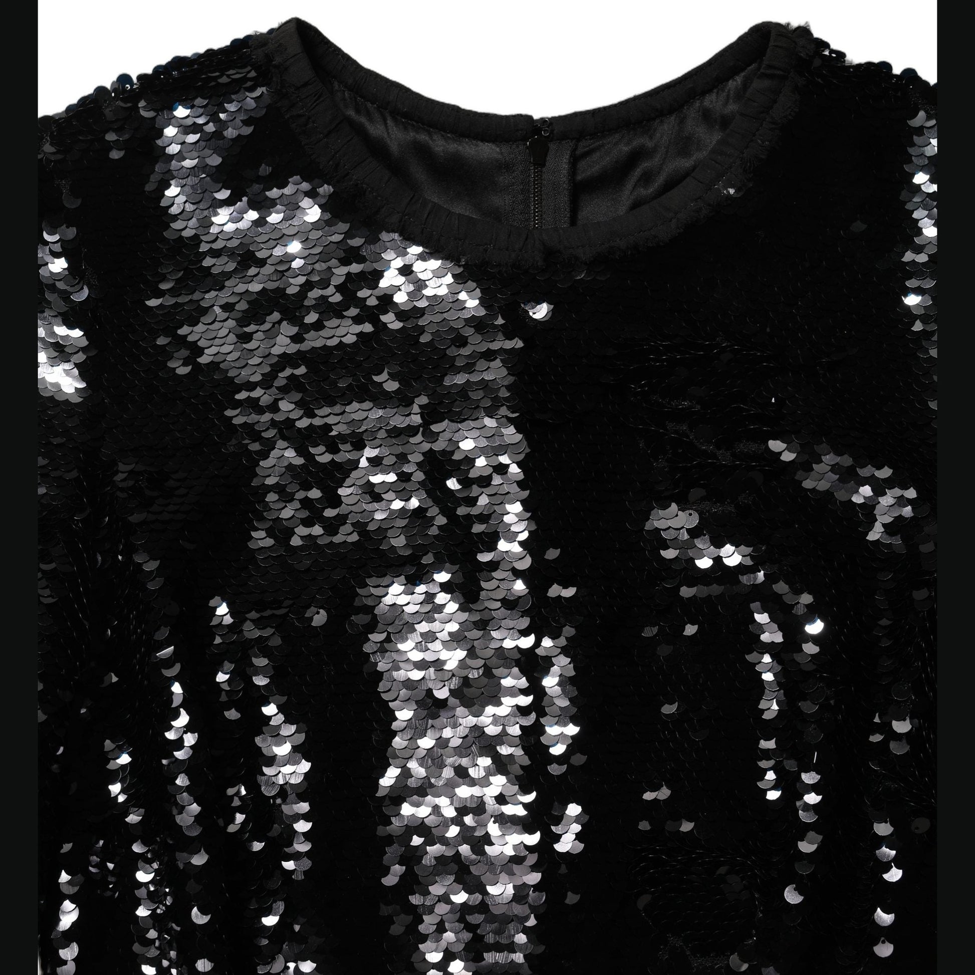 Dolce & Gabbana Black Bodycon Mermaid Sequinned Gown Dress