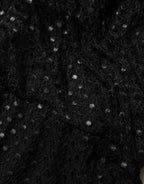 Dolce & Gabbana Black Sequinned Mermaid Evening Gown Dress