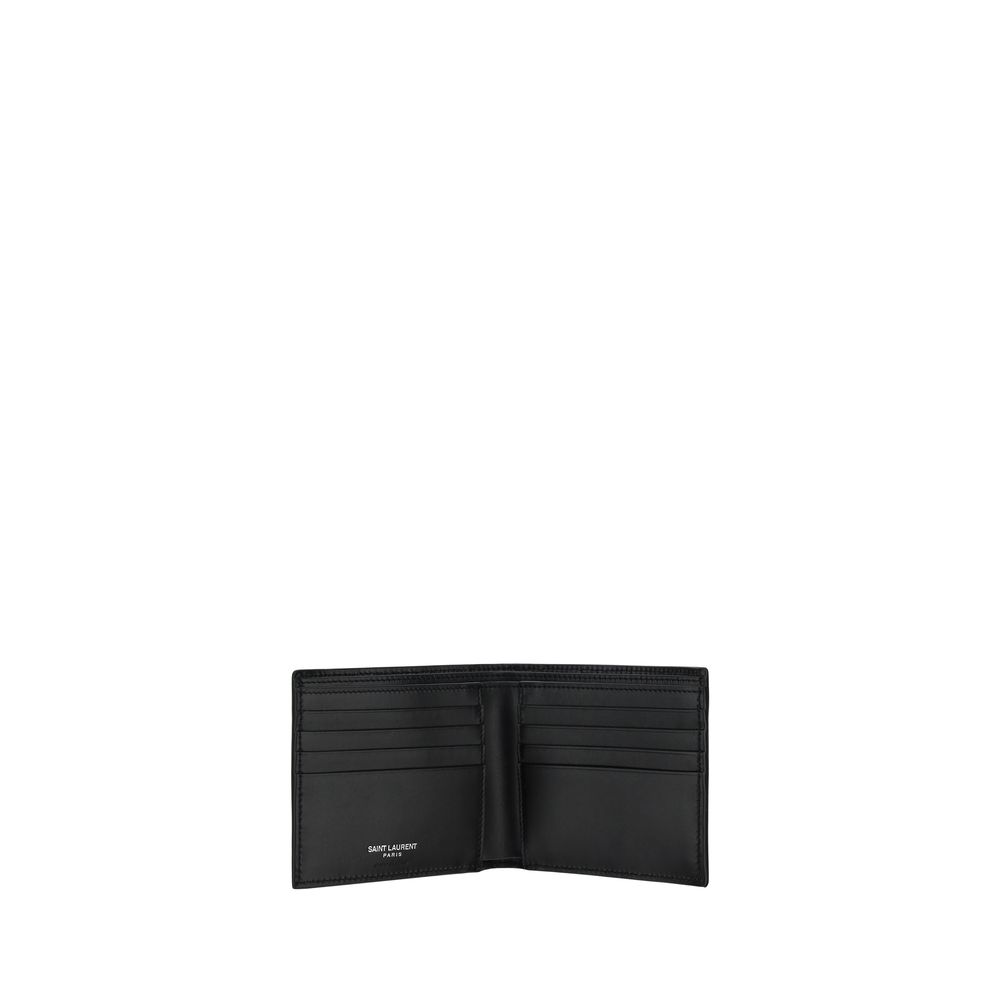 Saint Laurent Black Calf Leather Bos Taurus Wallet Saint Laurent
