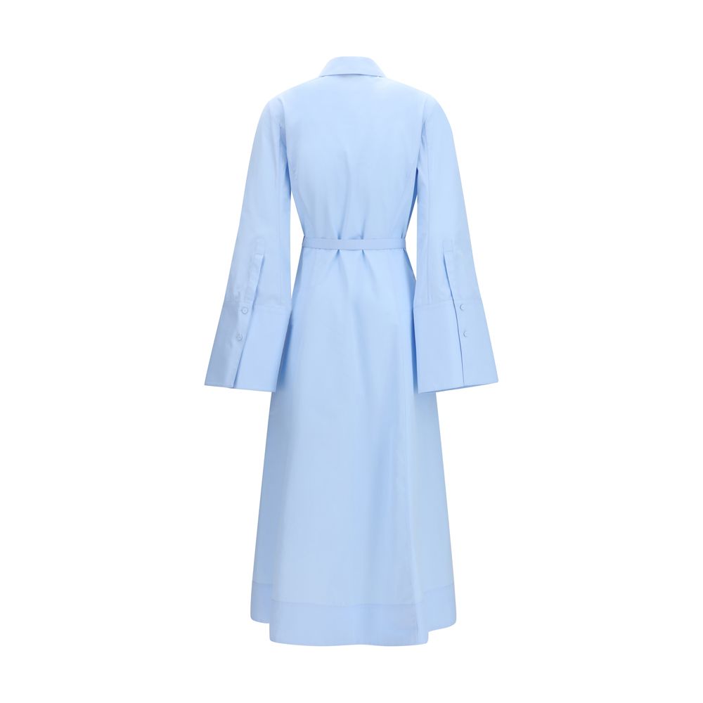 Gabriela Hearst Blue Cotton Casual Dress Gabriela Hearst