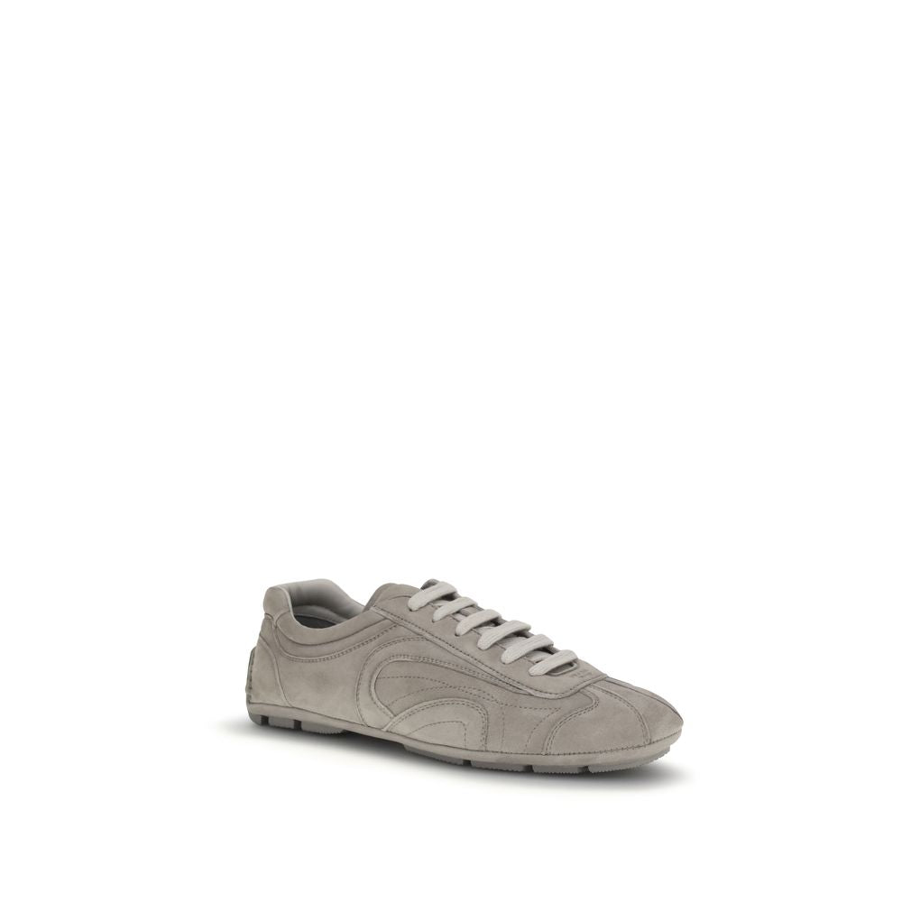 Prada Beige Calf Leather Bos Taurus Athletic Sneakers Prada