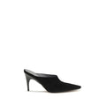 Balenciaga Black Suede Leather Mules Balenciaga