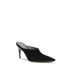 Balenciaga Black Suede Leather Mules Balenciaga