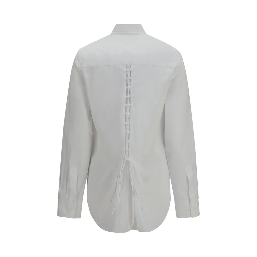 Ermanno Scervino White Cotton Dress Shirt Ermanno Scervino