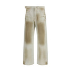 Magliano Beige Cotton Jeans Denim Magliano