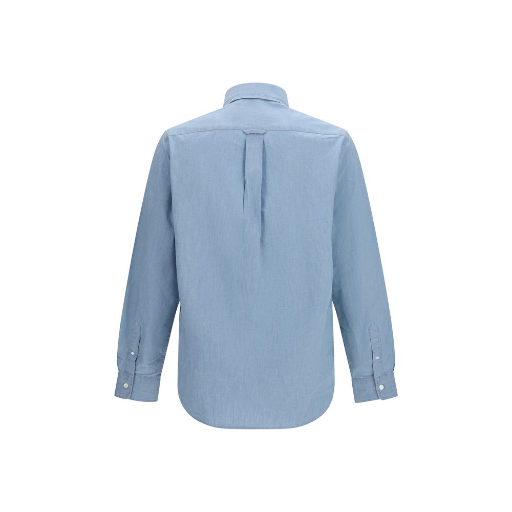 Maison Kitsuné Blue Cotton Shirt Maison Kitsuné