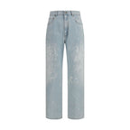 MM6 Blue Cotton Straight-Leg Jeans MM6
