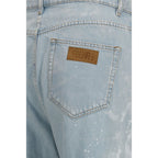 MM6 Blue Cotton Straight-Leg Jeans MM6