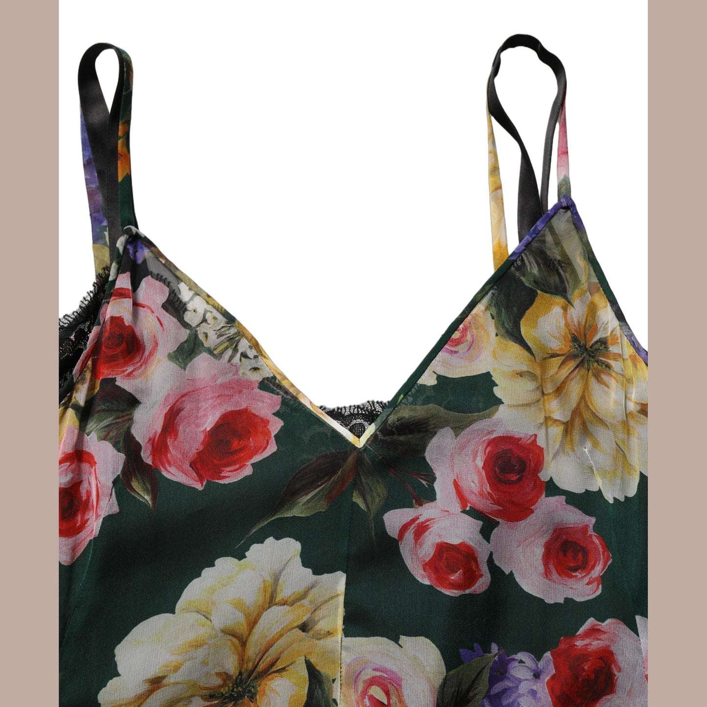 Dolce & Gabbana Multicolor Floral Print Sleeveless Mini Dress