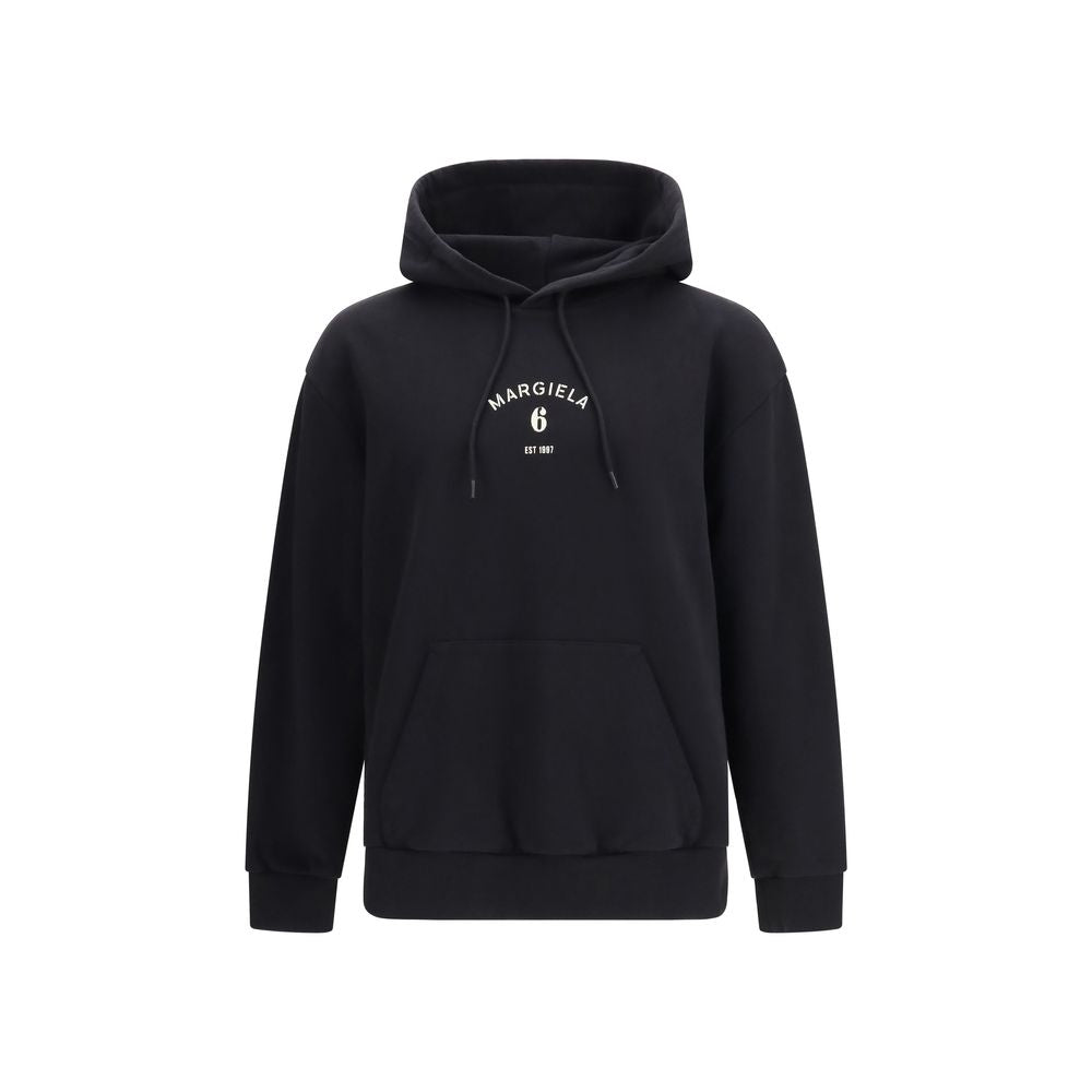 MM6 Black Cotton Sweatshirt MM6