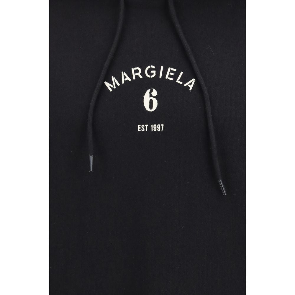 MM6 Black Cotton Sweatshirt MM6
