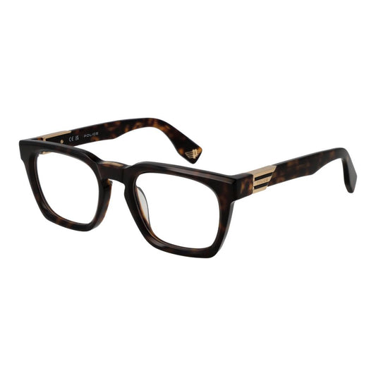Police Brown Cellulose Acetate Glasses Frames