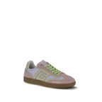 Balmain multicolor calf leather Bos Taurus athletic sneakers with sporty design and vibrant color accents.