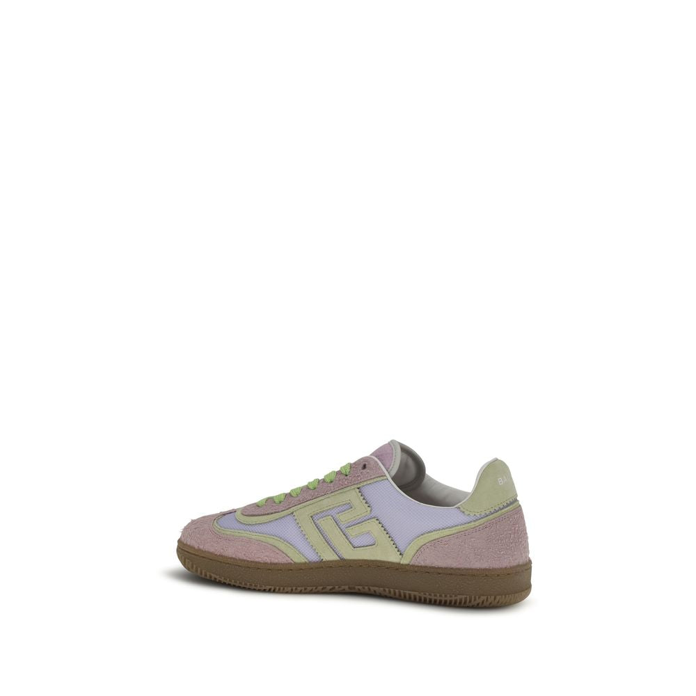Balmain multicolor calf leather Bos Taurus athletic sneakers with stylish design and sporty sole detail.