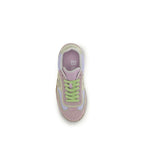 Balmain multicolor calf leather Bos Taurus athletic sneakers showing vibrant color blocks and sleek sneaker design.