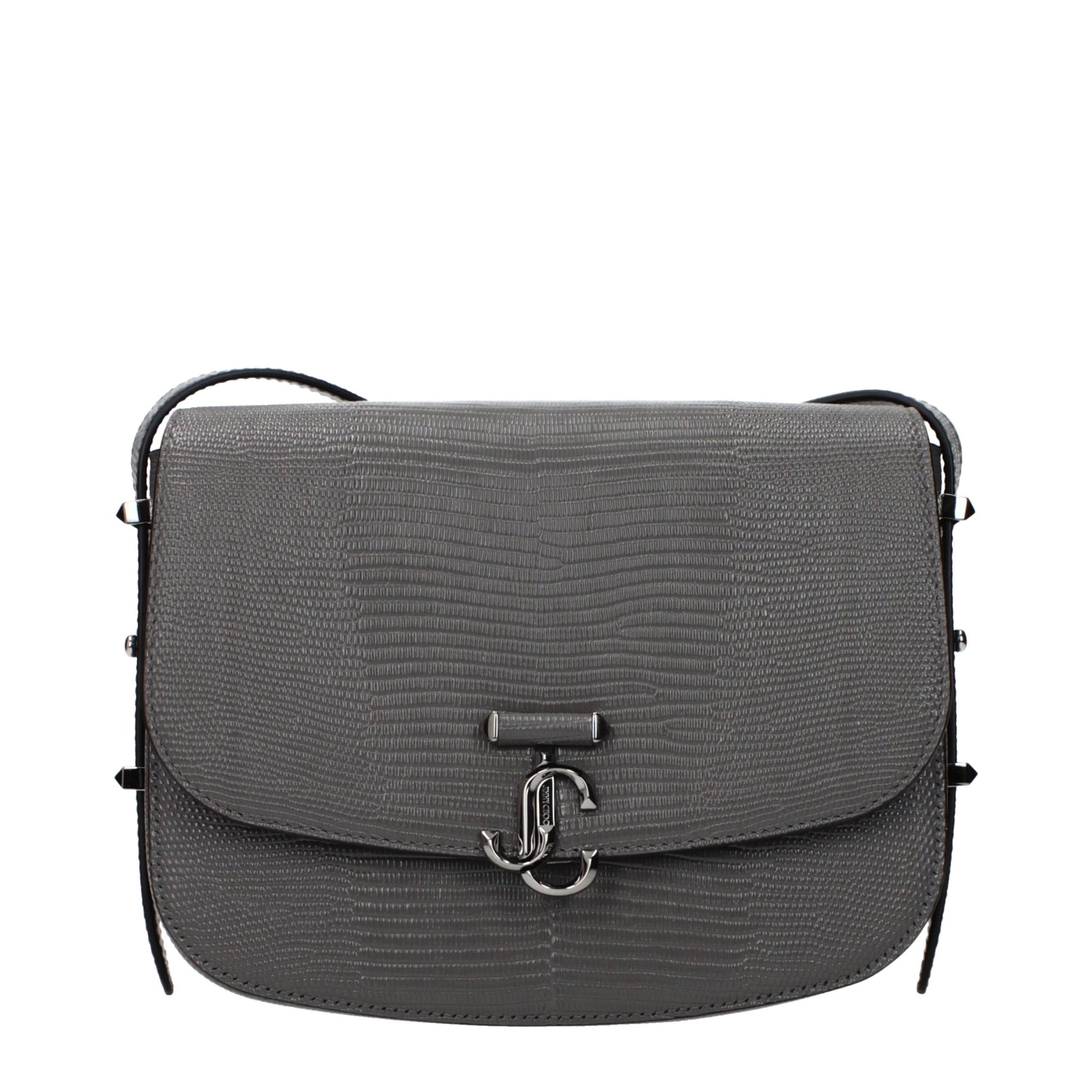 Jimmy Choo Gray Leather Crossbody Bag Jimmy Choo
