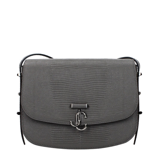 Jimmy Choo Gray Leather Crossbody Bag Jimmy Choo