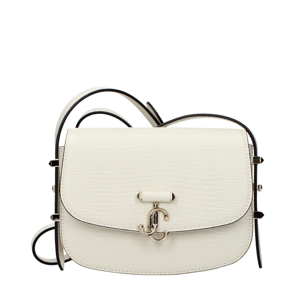 Jimmy Choo White Leather Shoulder Bag Jimmy Choo