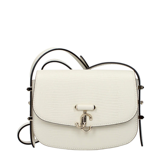 Jimmy Choo White Leather Shoulder Bag Jimmy Choo